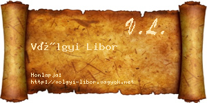 Völgyi Libor névjegykártya